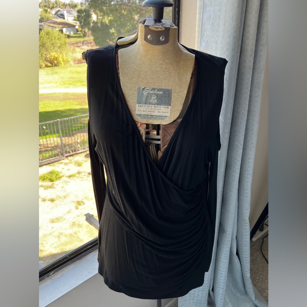 Black long sleeve blouse